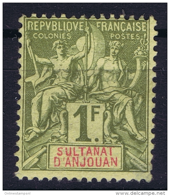 Anjouan   Yv Nr 13 MH/*, Avec  Charnière , Mit Falz - Nuovi