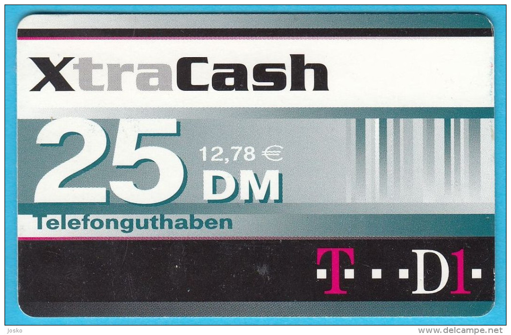 XtraCash - 25. DM  ( Gerrmany Prepaid Card ) GSM Remote Prepayee Carte * Deutschland - Cellulari, Carte Prepagate E Ricariche