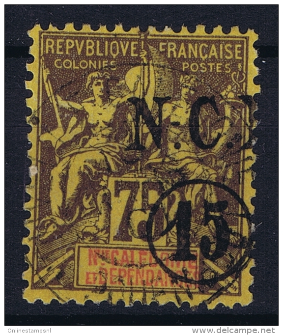 NOUVELLE CALEDONIE   Yv Nr 57 Obl Used Surcharge A Cheval - Oblitérés