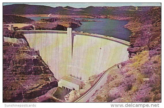 Flaming Gorge Dam Located On The Green River In The Uinta Mountains Green River Wyoming - Green River