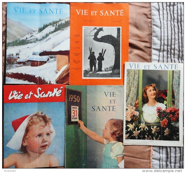 Magazine " Vie Et Santé " - Lot De 37 Numéros - 1946 à 1954 . - Geneeskunde & Gezondheid