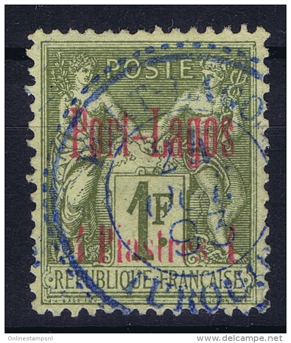 PORT-LAGOS:   Yv Nr 6 Obl Used  Signed/ Signé Has A Llitle Damage On Backside - Used Stamps