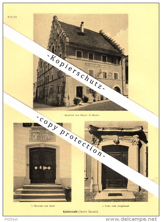 Photographien  / Ansichten , 1924 , Kaiserstuhl , Bezirk Zurzach , AG , Prospekt , Fotos , Architektur !!! - Kaiserstuhl