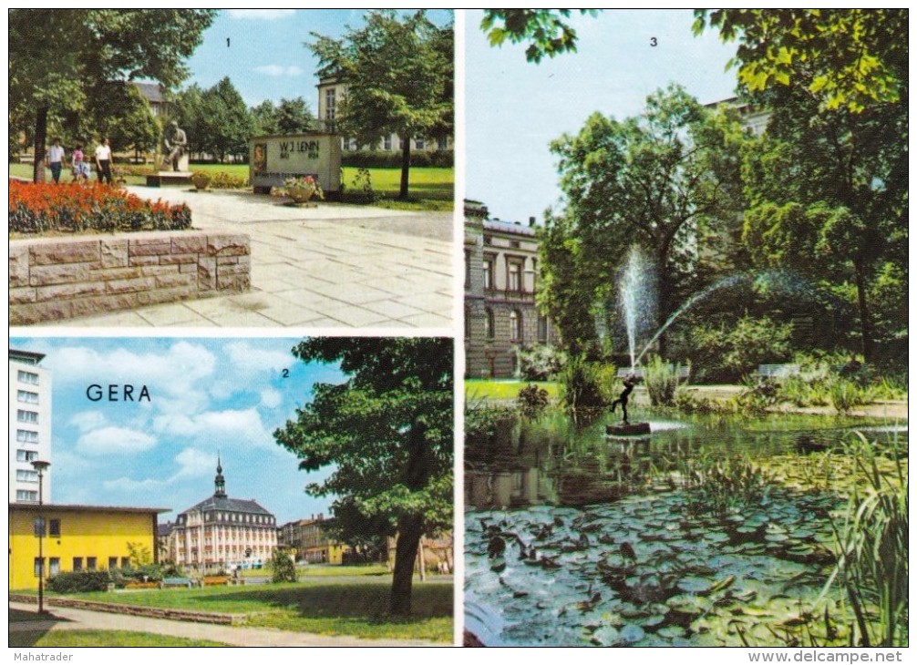 Germany Deutschland - Gera - Multi Views Mehrbildkarte - Printed 1972 - Gera