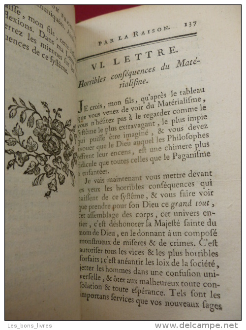 LETTRES D'UNE MÈRE A SON FILS POUR LUI PROUVER LA VÉRITÉ DE LA RELIGION CHRÉTIENNE - Bis 1700