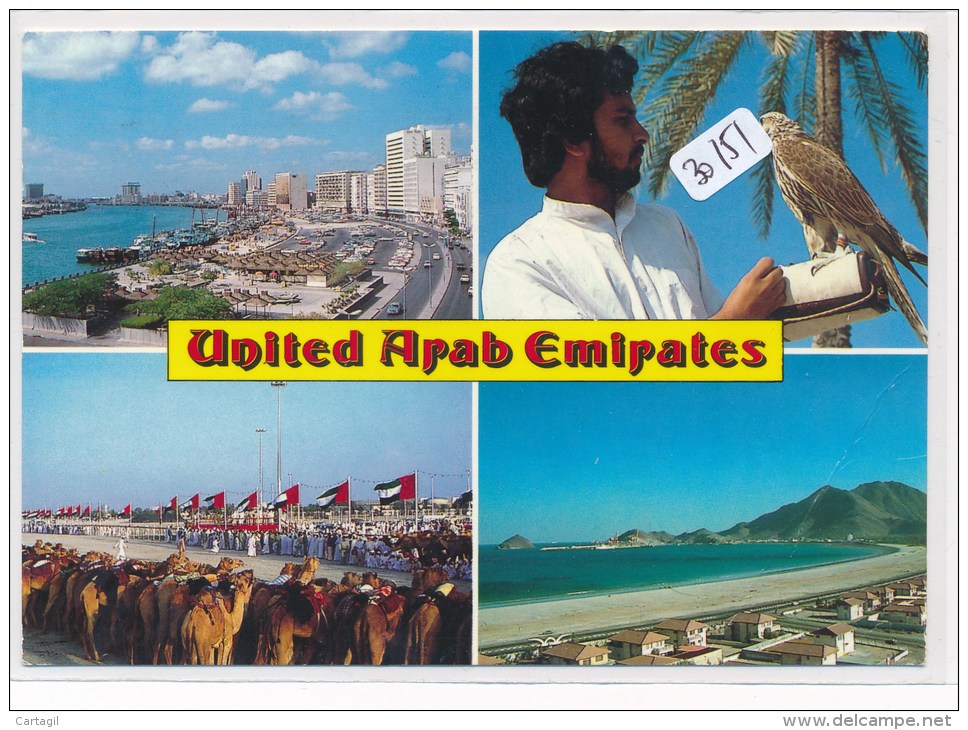 CPM GF - 30151-Multivues Emirats Arabes Unis (pli) - Envoi Gratuit - Ver. Arab. Emirate