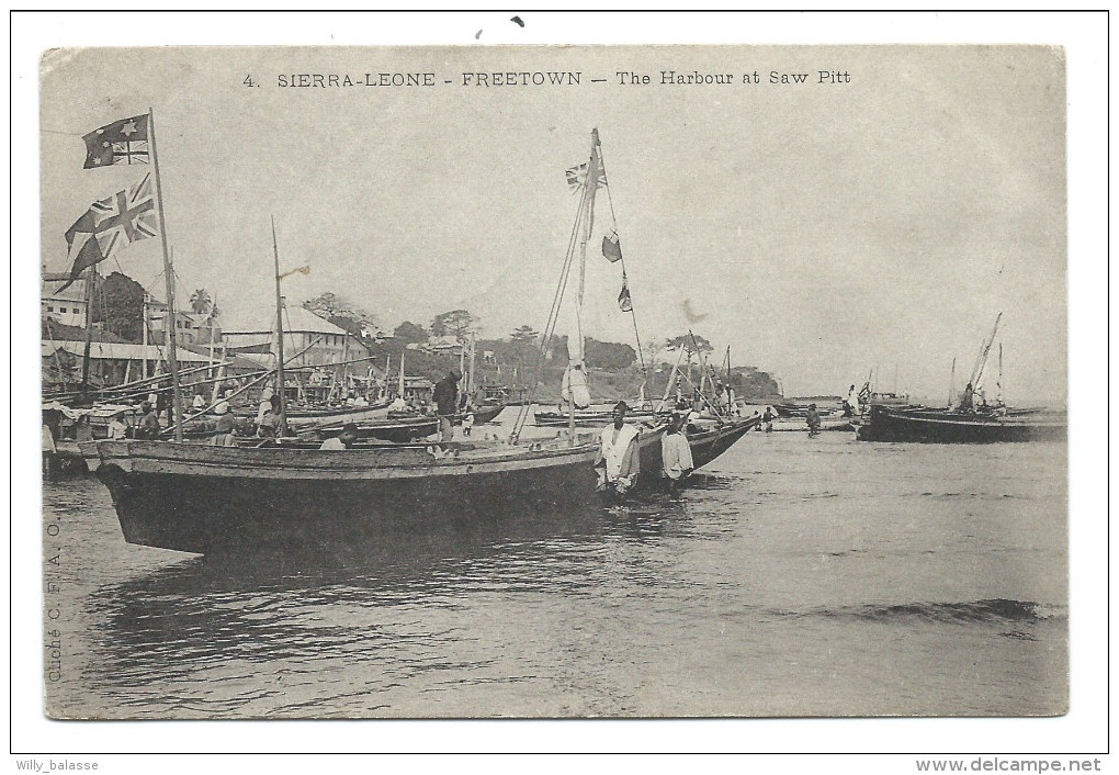 CPA - Afrique Occidentale - Sierra Leone - FREETOWN - The Harbour At Saw Pitt   // - Sierra Leone