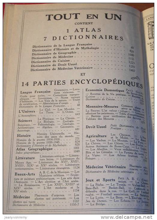 Tout En Un - Encyclopédie Illustrée Des Connaissances Humaines - 1921. - Dictionaries