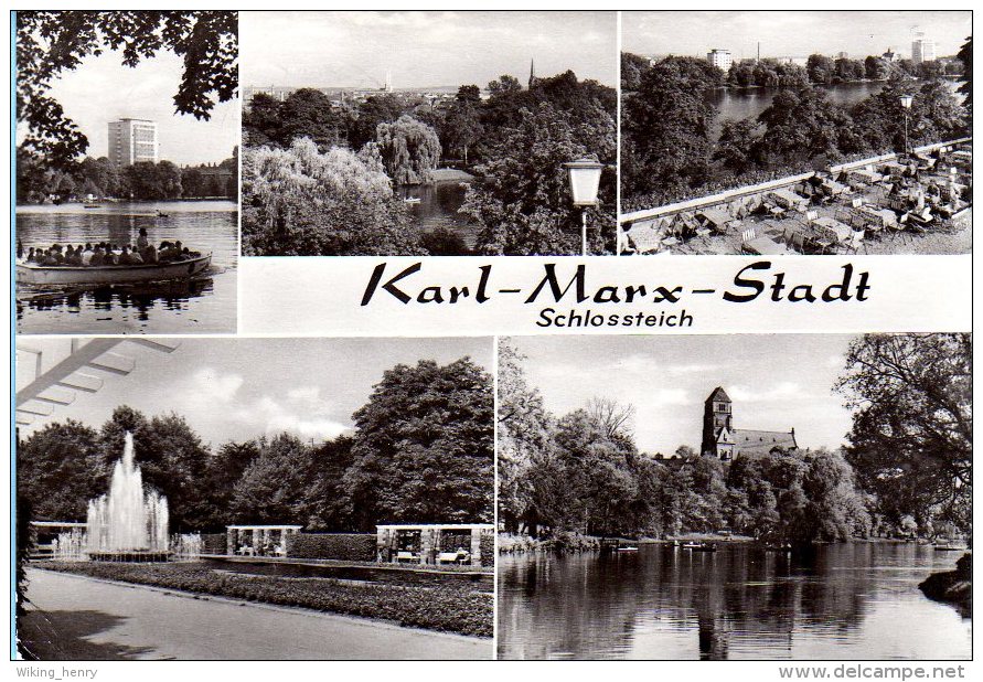 Chemnitz Karl Marx Stadt - S/w Schloßteich 2 - Chemnitz (Karl-Marx-Stadt 1953-1990)