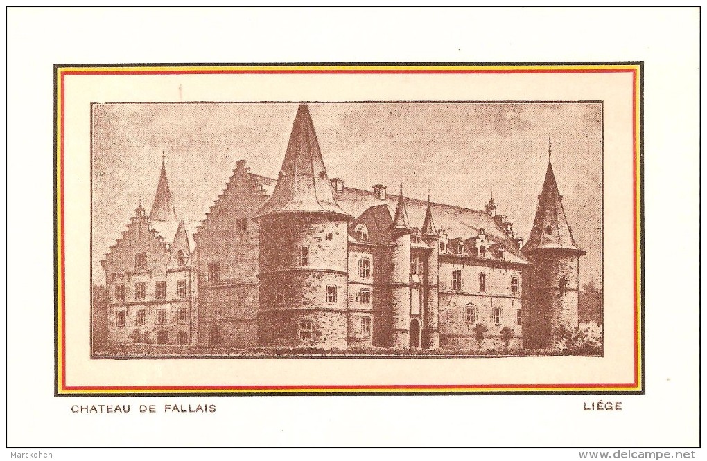 BRAIVES (4260) : Château De Fallais. Lithographie. CPA. - Braives