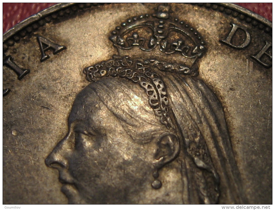 Grande-Bretagne - UK - Florin (2 shillings) 1887 Victoria 3564