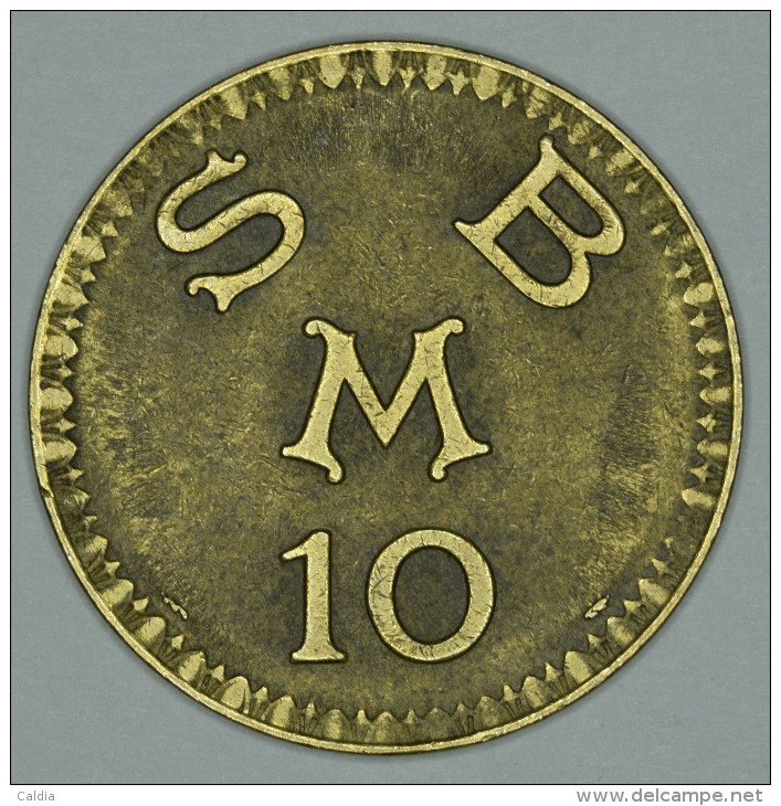 Monaco Jeton Token 10 FRANCS - ST DES BAINS DE MER - "" CERCLE Des ÉTRANGERS "" # 2 - Other & Unclassified