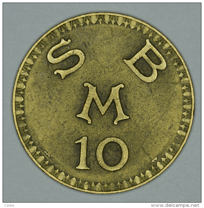 Monaco Jeton Token 10 FRANCS - ST DES BAINS DE MER - "" CERCLE Des ÉTRANGERS "" # 4 - Other & Unclassified