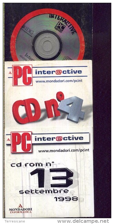 X RACCOLTA 3 CD PC INTERACTIVE MONDADORI INFORMATICA PC WORLD ITALIA - CD