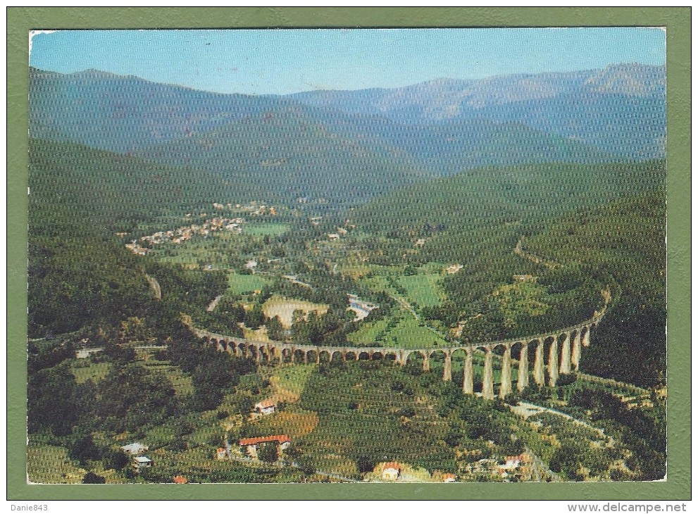 CPSM Grand Format - GARD - CHAMBORIGAUD - VUE AERIENNE DU VIADUC - DOS PUBLICITAIRE (Maison Seguy) - SL / 691 - Chamborigaud