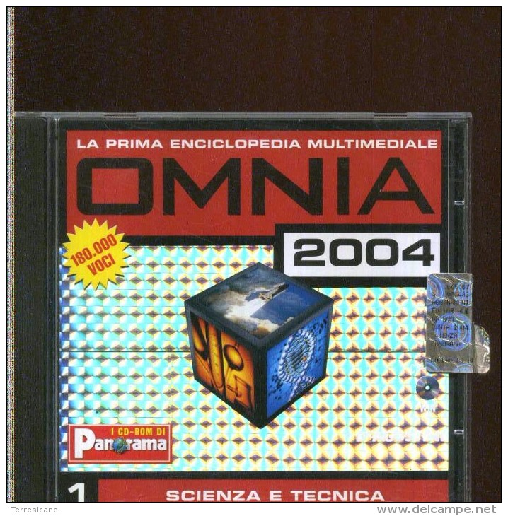 X CD ENCICLOPEDIA OMNIA 2004 1 SCIENZA E TECNICA PANORAMA WIN 98 XP HOME - CD