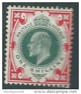 GB 1902-10  KING EDWARD VII MNH  1 SH- DULL GREEN & SCARLET SG 259, MI 114A, IV 117A, SC 138A - Unused Stamps