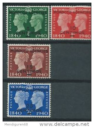 GB 1940 KING GEORGE VI STAMP CENTENARY SET (6) Sg 479-484 MOROCCO - Neufs