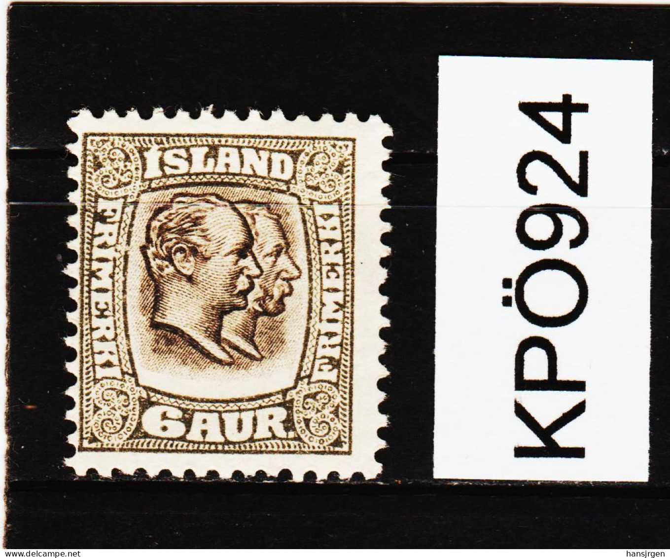 KPÖ924  ISLAND 1907  Michl  52  (*)  FALZ  ZÄHNUNG Siehe ABBILDUNG - Unused Stamps