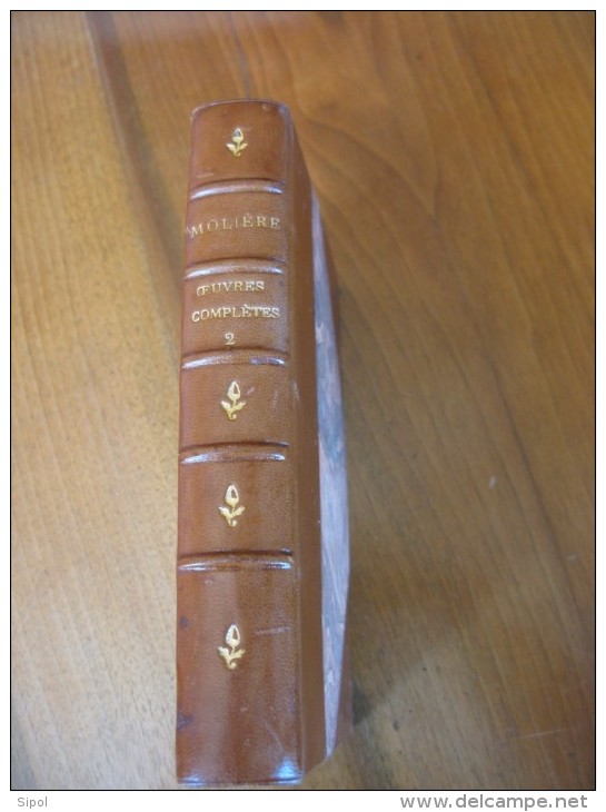 Oeuvres complètes de Molière  3 volumes  Reliés -  Garnier Frères Editeurs Paris Clichés non dans l ordre !!