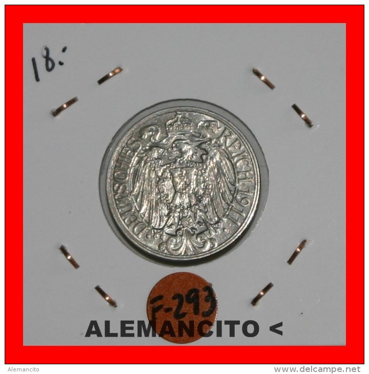 ALEMANIA - IMPÈRIO - 25 Pfn. AÑO 1911-A - 25 Pfennig