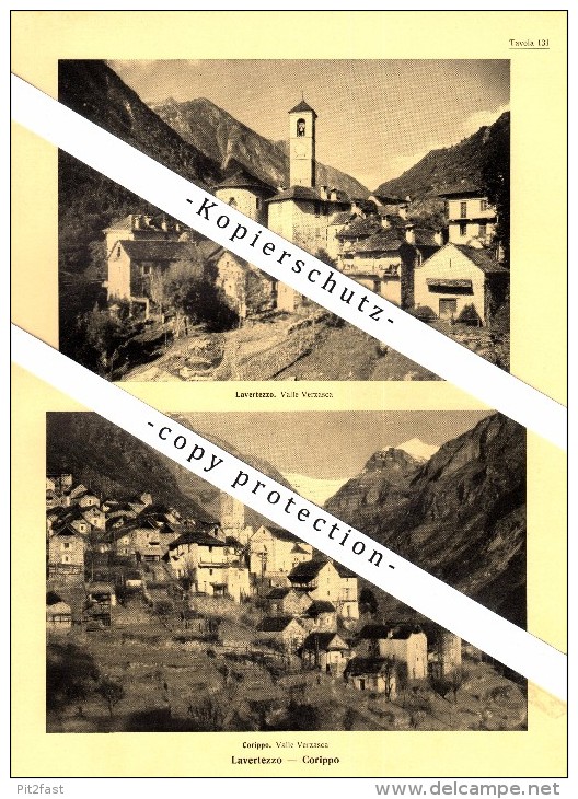 Photographien / Ansichten , 1936 , Lavertezzo , Corippo , San Bartolomeo , Prospekt , Architektur , Fotos !!! - Lavertezzo 