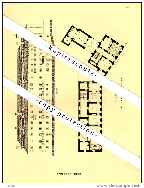 Photographien / Ansichten , 1936 , Campo Vallemaggia , Prospekt , Architektur , Fotos !!! - Campo