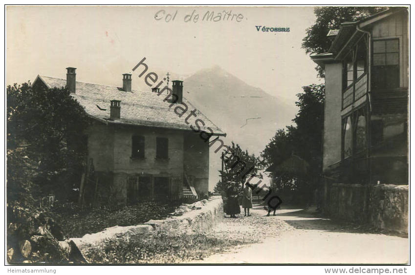 Verossaz - Col De Maitre - Foto-Ansichtskarte 30er Jahre - Vérossaz
