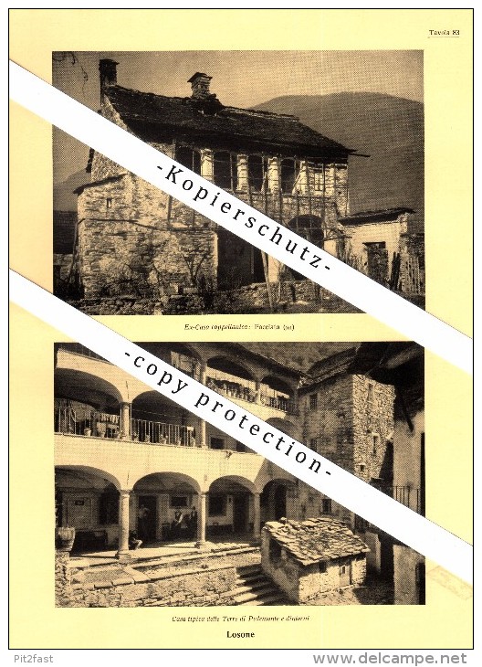 Photographien / Ansichten , 1936 , Losone , Golino , Isole , Melezza , Prospekt , Architektur , Fotos !!! - Losone