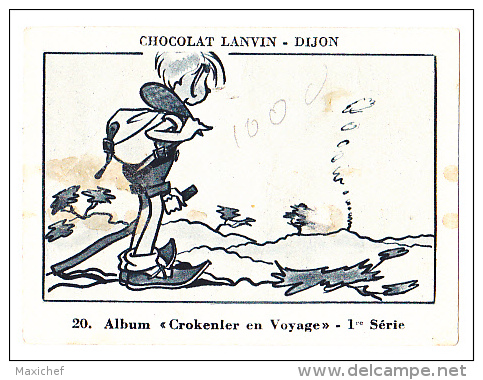 Image Chocolat Lanvin 5.4 X 7.4 - 1er Série, N°20 - Beaume De Venise, N.D. D'Aubune - Verso "Crokenler En Voyage" - Sammlungen