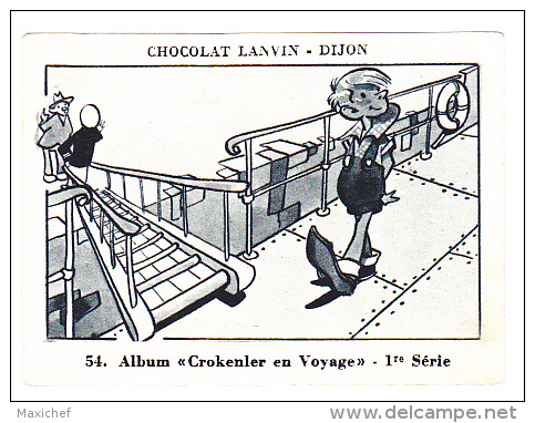 Image Chocolat Lanvin 5.4 X 7.4 - 1er Série, N°54 - Sanary - Verso "Crokenler En Voyage" - Sammlungen