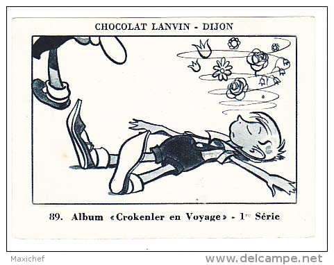 Image Chocolat Lanvin 5.4 X 7.4 - 1er Série, N°89 - Cap D'Antibes - L'Olivette - Verso "Crokenler En Voyage" - Sammlungen