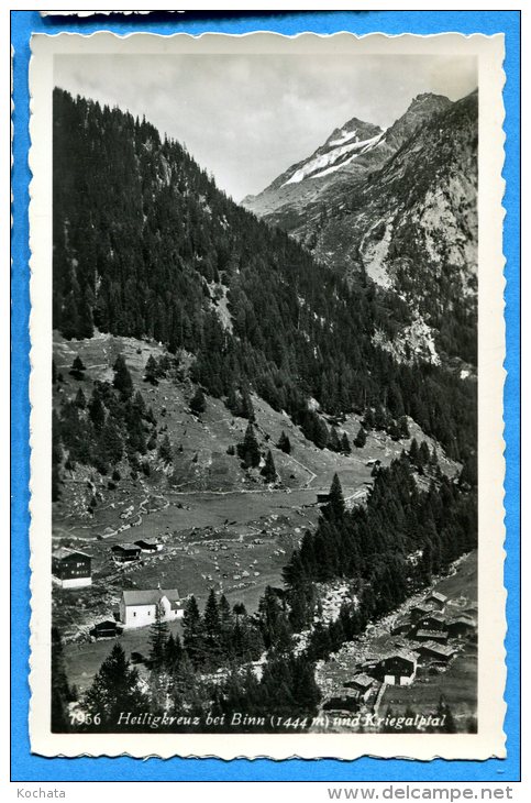 NOV427, Heiligkreuz Bei Binn, Kriegalptal, 7956, Non Circulée - Binn