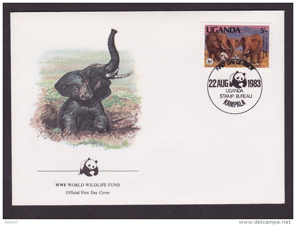 Elephant - Uganda - FDC