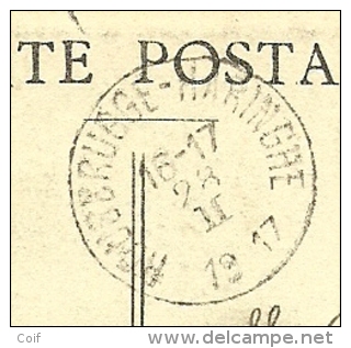 Kaart Met Stempel MONTREJEAU Met Als Aankomst Stempel ROUSBRUGGE-HARINGHE Op 28/2/17 - Not Occupied Zone