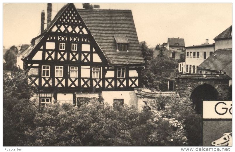 ÄLTERE POSTKARTE GÖSSNITZ THÜRINGEN FACHWERK Wappen Gößnitz AK Ansichtskarte Postcard Cpa - Goessnitz