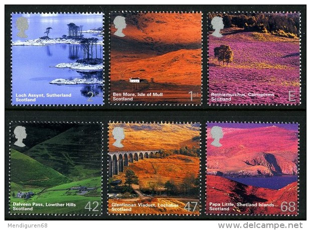 GROSSBRITANNIEN GRANDE BRETAGNE GB 2003 SET OF 6v BRITISH JOURNEY, SCOTLAND SG 2385-90 MI 2140-45 SC 2141-46 YV 2462-67 - Unused Stamps