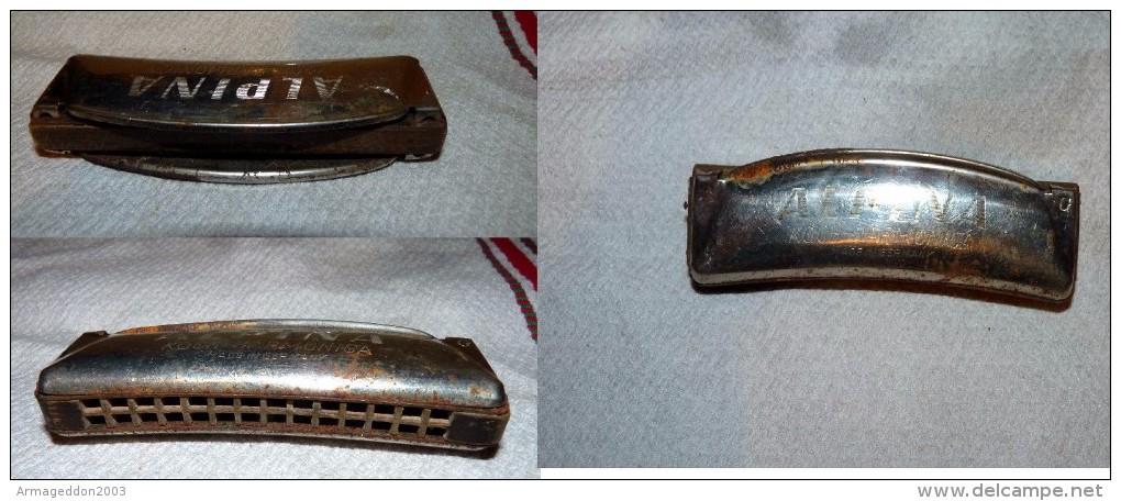 ANCIEN Alpina Koch HARMONICA Made In Germany FONCTIONNEL MALGRÉ ETAT - Musical Instruments