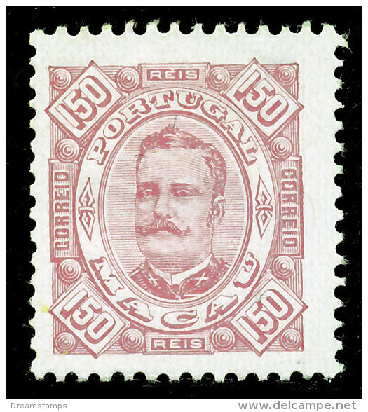 !										■■■■■ds■■ Macao 1893 AF#56(*) King Carlos, Diogo Neto 150 Réis (x7102BI) - Unused Stamps