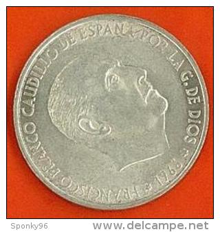 MONETA SPAGNOLA - FRANCISCO FRANCO CAUDILLO DE ESPANA POR LA G. DE DIOS - 1966 - 100 PTAS - SILVER - - Other - Europe