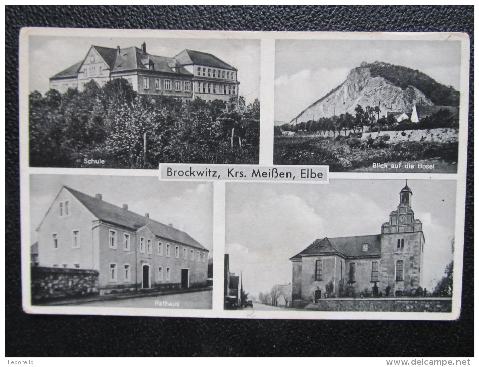 AK COSWIG BROCKWITZ Kr.Meissen Schule Ca.1940 /// D*18144 - Coswig