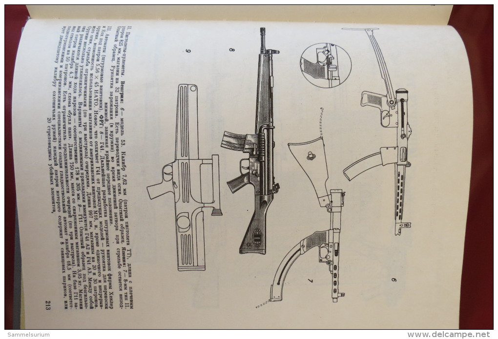 "Gewehre und Maschinengewehre" Original in kyrillischer Schrift
