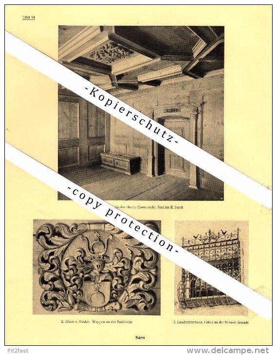 Photographien / Ansichten , 1925 , Thusis , Sarn , Prospekt , Architektur , Fotos !!! - Sarn