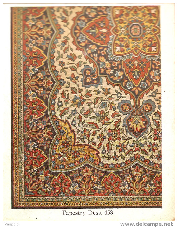 TAPESTRY CARPET VELOUR DESS C.F.SCHWENDY SENIOR BERLIN 1936 - Allemagne