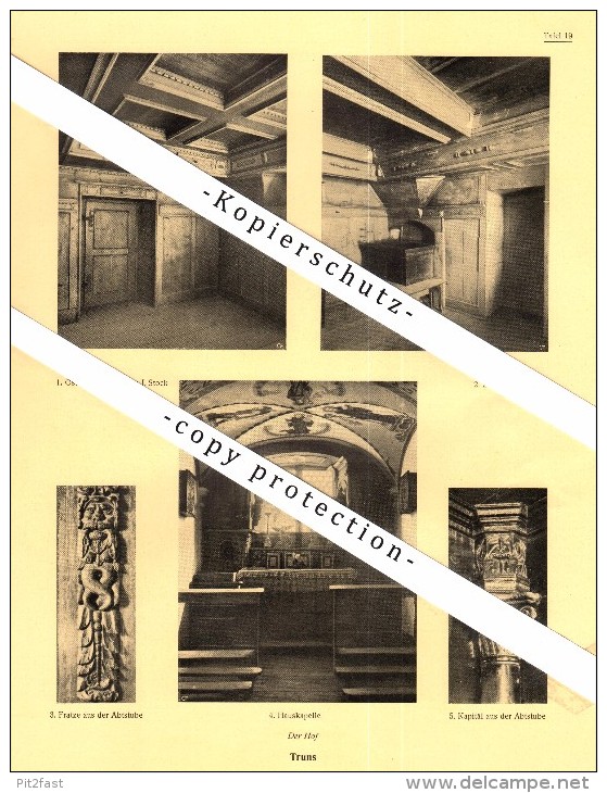 Photographien / Ansichten , 1925 , Truns , Trun , Prospekt , Architektur , Fotos !!! - Trun