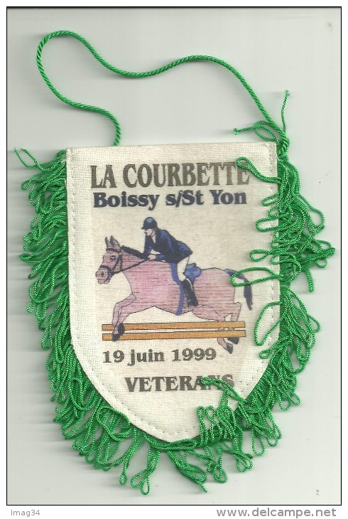 Fanion Boissy Sous Saint Yon Essonne La Courbette Hippisme Hippique Equitation Cheval Blason Ecusson Bannière Oriflamme - Reiten