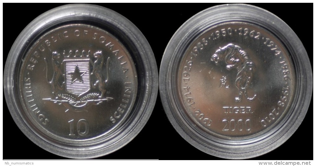 Somalia 10 Shilling 2000- Tiger - Somalia