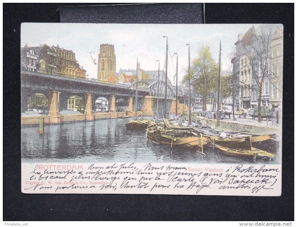 PAYS BAS - Obl. Mécanique De Rotterdam Sur Cp Pour La Belgique En 1906 - A Voir - Lot P12453 - Covers & Documents
