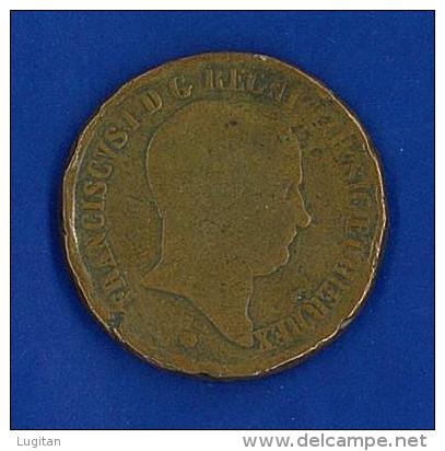 REGNO DELLE DUE SICILIE - FRANCESCO I° - DIECI TORNESI 10 - ANNO 1825 - BUONO STATO - Sicile