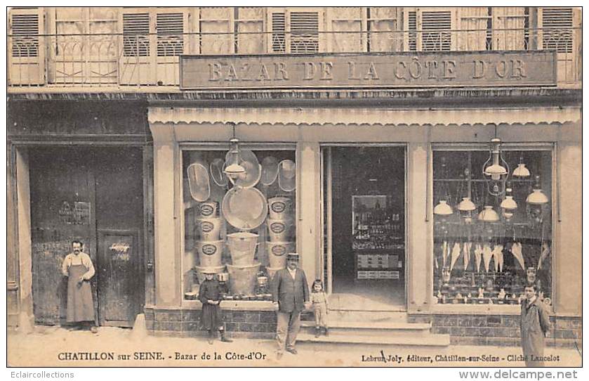 Chatillon Sur Seine   21   Bazar  De La Côte D'Or. Quincaillerie.Parapluie.Luminaires - Chatillon Sur Seine